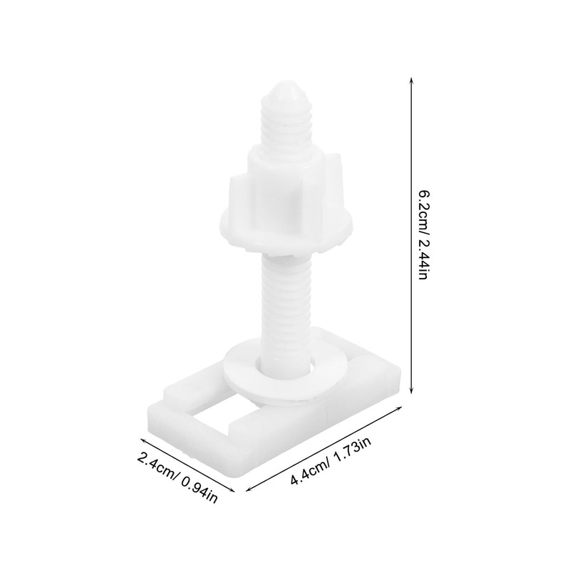VILLCASE 4 Tornillos para Asiento de Inodoro, Fijación de Tapa