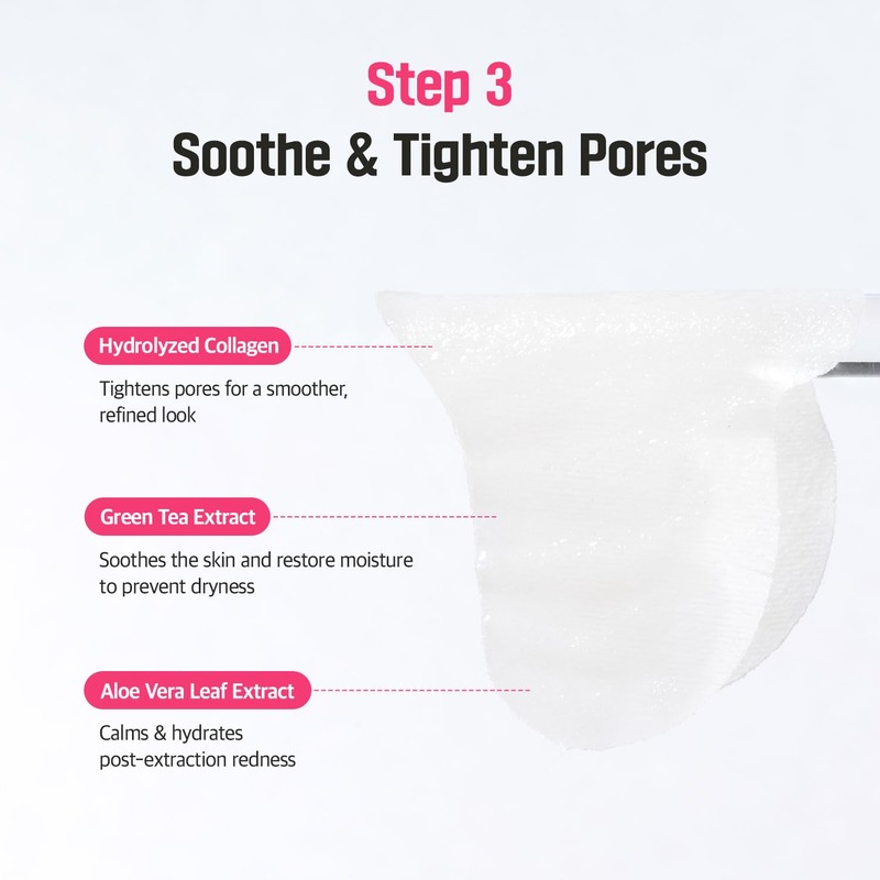 Mefactory 3-Step Blackhead Remover Nose Strips | Korean Pore Strips