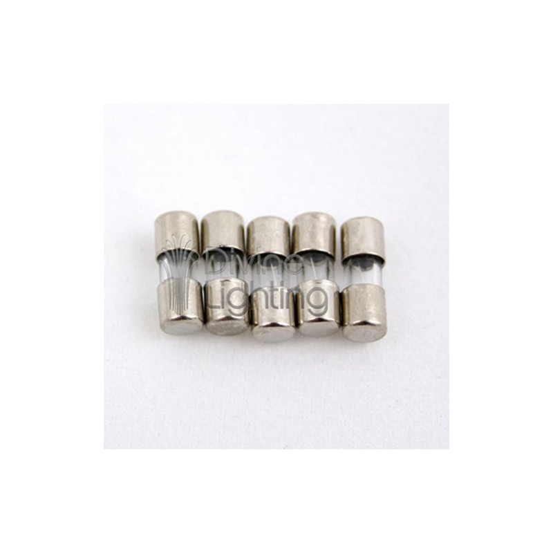 Divine Lighting 2.5A (2.5 Amp) GMA Glass Fuses, 3.6x10mm (0.14