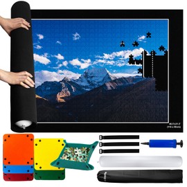MOZOOSON Puzzle Mat, Jigsaw Puzzle Mat 2000 1500 1000 Pieces for Adults Children Puzzle Mat Roll Storage with Practical Puzzle Accessories