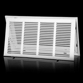 20x10 Air Return Grille [Duct Opening Size] Return Vent Cover for Wall or Ceiling,Steel Return Air Grill Removable Face/Door for 1 inch Filters (20"Wx10"H[Duct Opening])