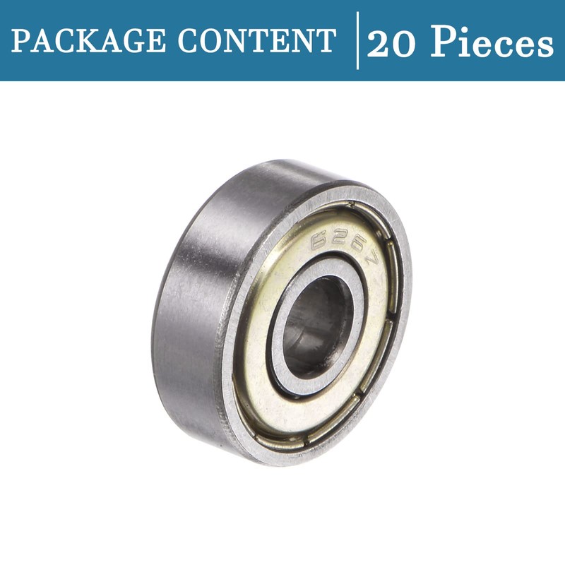 QUARKZMAN 626ZZ 6 x 19 x 6 mm Ball Bearing