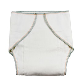 LeakMaster Adult Contoured Cloth Diaper with Nighttime Insert - X-Large Fits 44-52 inch Waists - 100% Cotton Gauze - 4x10x4 Layering with 10 Layered Optional use Insert for Maximum Absorbency.