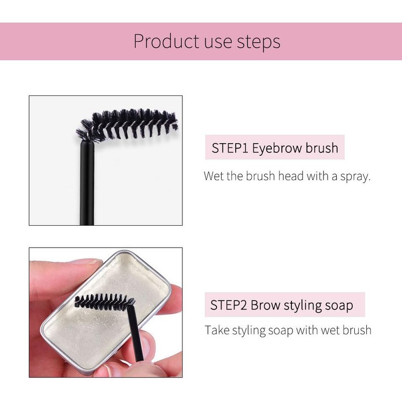 ieron Eyebrow Soap Brows Styling Soap Long Lasting Water-resistant with