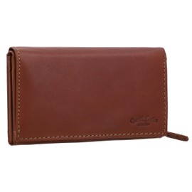 Gusti Gemma Women's Leather Wallet, dark brown, Retro