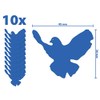 Peace Movement 10 × Stickers 45 × 36 mm, Blue