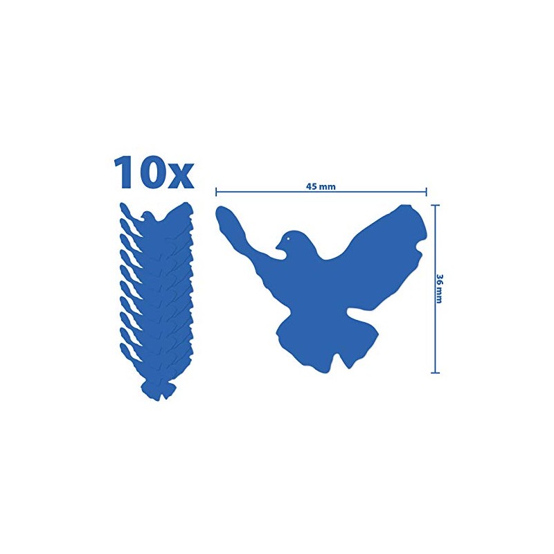 Peace Movement 10 × Stickers 45 × 36 mm, Blue
