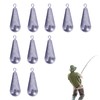 Drop Shot Weights - 10X Lead Sturdy Teardrop Shape Fishing