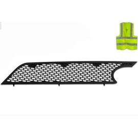 KOZAK Side Grille Air Intake Screen Black Driver Left Side Compatible with Peterbilt 579 2022+, Includes Logo Emblem and Reflective Vest