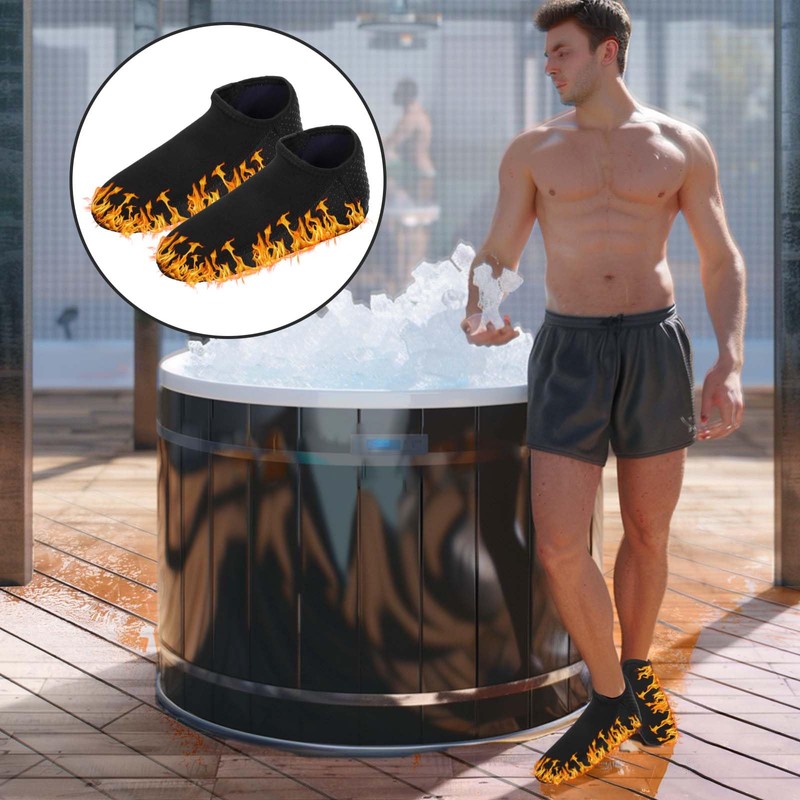 Palksky 1 Pairs Neoprene Cold Plunge Socks, Ice Bath Socks,