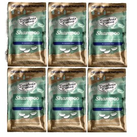 6er Pack Dresdner Essenz Shampoo Feuchtigkeit & Frische Konzentrat zum Anmischen mit Hanföl Aloe Vera 6x 40g