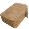 Lanudo® Pure Line Waschlappen Waschhandschuh, 6er Set, Reine Frottier Baumwolle,