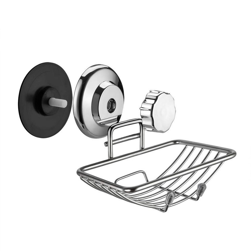 SANNO Suction Cup Soap Dish, Powerful Suction Cup, Sponges Holder