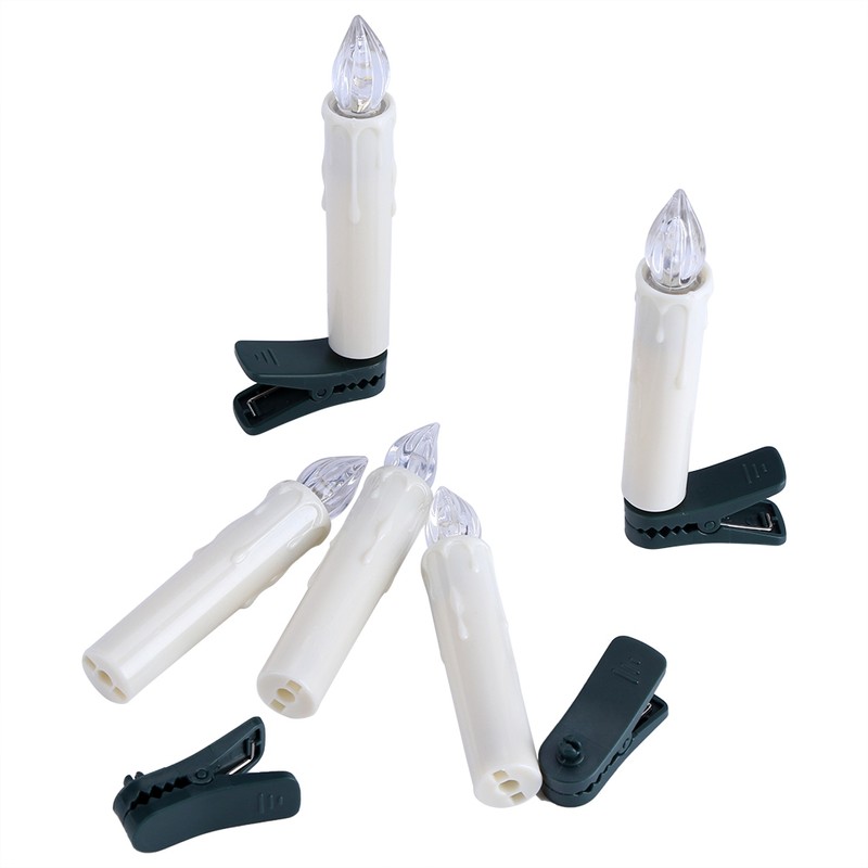 LED Candle Remote Control Wax Flameless Flickering Christmas Lamp Candle