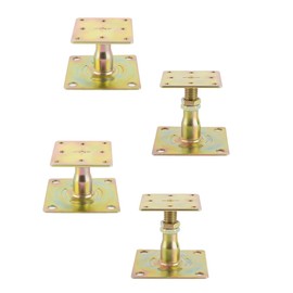4 Pack Adjustable Floor Jack,Mini Screw Jack,Post Floor Joist Jacks,Adjustable Deck Support,Floor Jack Post,Deck Foundation,for Leveling Joist,Floor,Galvanized,2"-3" Range of Adjustment