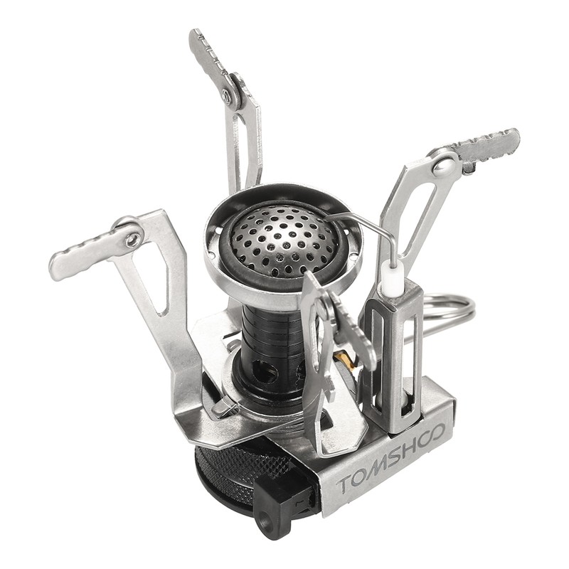 Mini Backpacking Canister Stove Burners Camping Outdoor Cooking Foldable Hiking