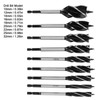 9pcs Wood Drill Bit High Carbon Steel 4-Fulte 4-Slot Hex
