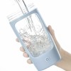 Electric Shaker Bottle 650mL USB Charging Portable Blue BPA Free