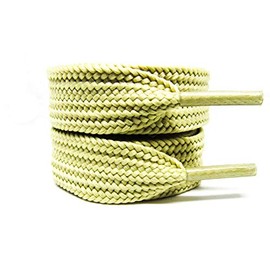 maxstrapz Big Wide Shoelaces 10mm and 15mm Fat Shoe laces for Skate shoes … (15mm, Khaki)