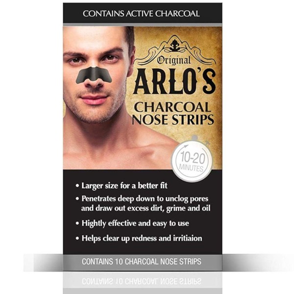 Arlo's Mens Charcoal Nose Strips 10-Count