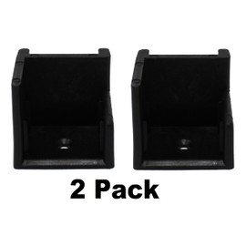 JSP Manufacturing Left Hand Hinge Pontoon Door Stop 2 Pack (Black)