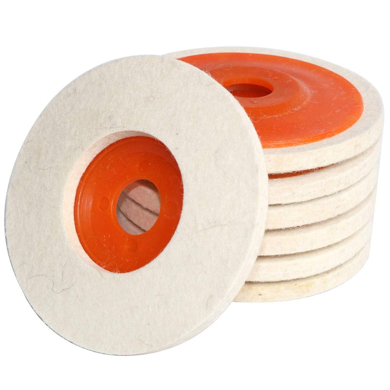 4.5" x 7/8" Inch Wool Felt Disc Polishing Buffing Wheel