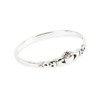 Solid 925 Sterling Silver Claddagh stacking Ring in sizes G-Z