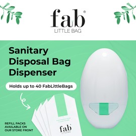 Fab Little Bag Feminine Hygiene Disposable Bags Holder for Tampons and Sanitary Pads, Feminine Care Products Dispenser