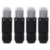 4PCs RJ45 2P07-RJ45 Network Cable Adapter Waterproof Connector for Eletrical