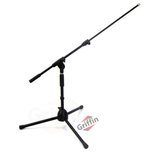 Short Microphone Stand with Boom Arm by GRIFFIN | Low