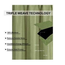 Home Collection 3 Pieces Solid Color Kitchen Curtain Set Tier and Valence with Rod Pocket Microfiber 100% Sunlight Blackout Drapes Window Treatment New (Sage Green)