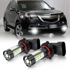 CHUSYYRAY 2pc 9005 DRL For Acura MDX 2001-2013 Daytime Running Light White 6000K HB3 Bulbs