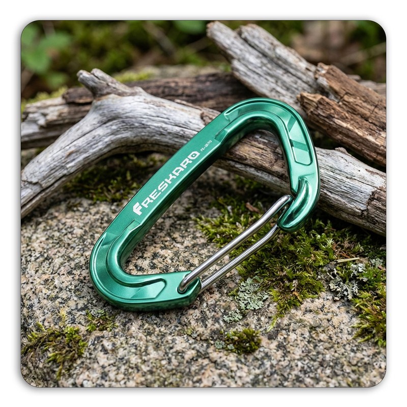 FresKaro 5pack Carabiner Keychain Clip Heavy Duty, Small Sturdy Key