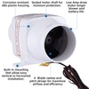 NovelBee Marine Boat DC 24V Electric in-Line Bilge Air Blower