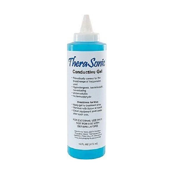 TheraSonic LS5266 Conductive Gel, 16-oz. Bottle, Blue New (AQUASONIC REPLACEMENT