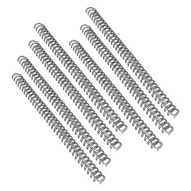 100 Pack Double Loop Wire Binding Spines, YolieraArt Wire Binding Spines, 1/4 Inch Binding Wire for Letter Size (20 Sheet Capacity, 100P, 3:1 Pitch, Black)