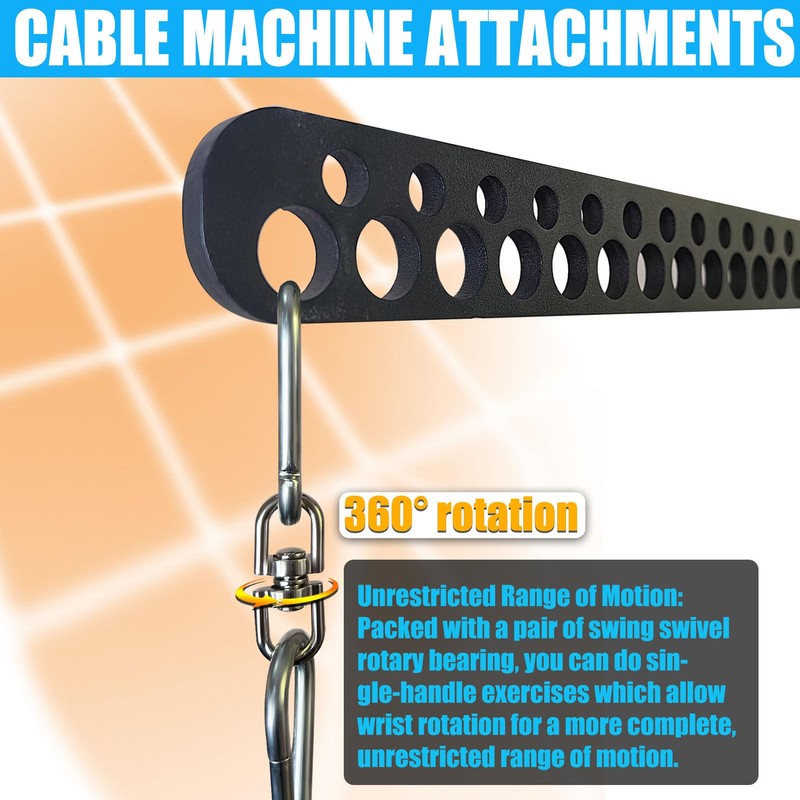 Multi-Grip Lat Pull Down Bar for Home Gym Fitness, Spreader