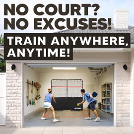 Pickleball Rebounder Training Aid, Adjustable Angle Easy Setup & Storage - Perfect Your Forehands Backhands Dinks Volleys Accuracy Coordination Kitchen Control, Designed for Pickleball