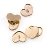 PZRT 6pcs 25mm Metal Heart-Shaped Buttons Fashion Women's Sewing Garment
