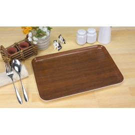 TATSU-CRAFT ST Tray, M, Wood, Oak, Dishwasher-Safe, Bon Tray, Stylish, Plastic, Deep, Square, Rectangle, Western, Japanese, Tray, Kitchen, Placemat, Children's Cloths, Commercial Use, Cafes,