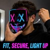 LED Halloween Mask for Cosplay - Light Up Scary Festival