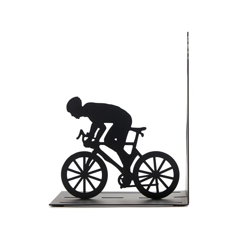 Balvi Le Tour Bookend Black A Cyclist on a Mountain