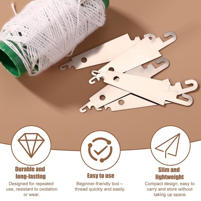 100pcs Needle Threaders, Stainless Steel Premium Needle Threaders Practical Sewing