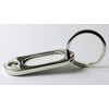 HEAVY DUTY QUALITY NICKEL PLATED METAL KEY TAG FOB WITH