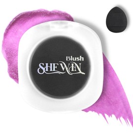 Color Changing Blush Black Cream Blush for Cheeks and Lip Tint Long Lasting Blush with Argan Oil & Vitamin E - Raspberry Color Makeup Cosmetic
