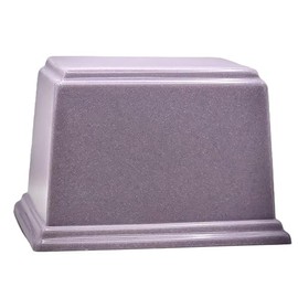 At Peace Memorials Ark Cultured Marble Cremation Oversized, (Lavender) 300 CI TSA Approved Made in The USA