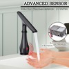 Touchless Bathroom Faucet, Matte Black Smart Motion Sensor Bathroom Sink