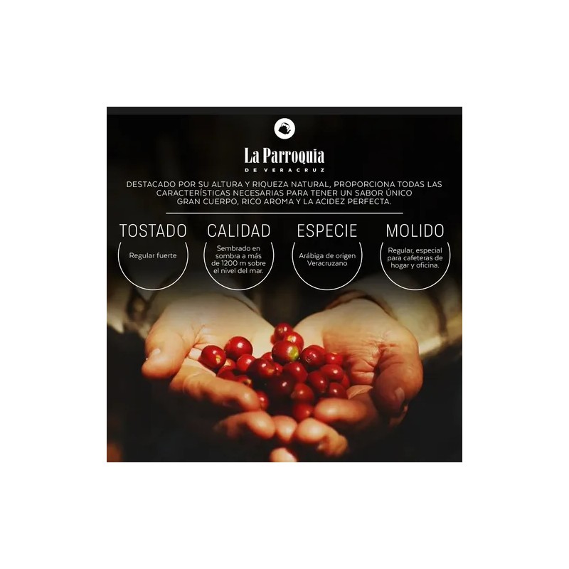 Café 100% Puro, Tostado, Molido, 1 Kg