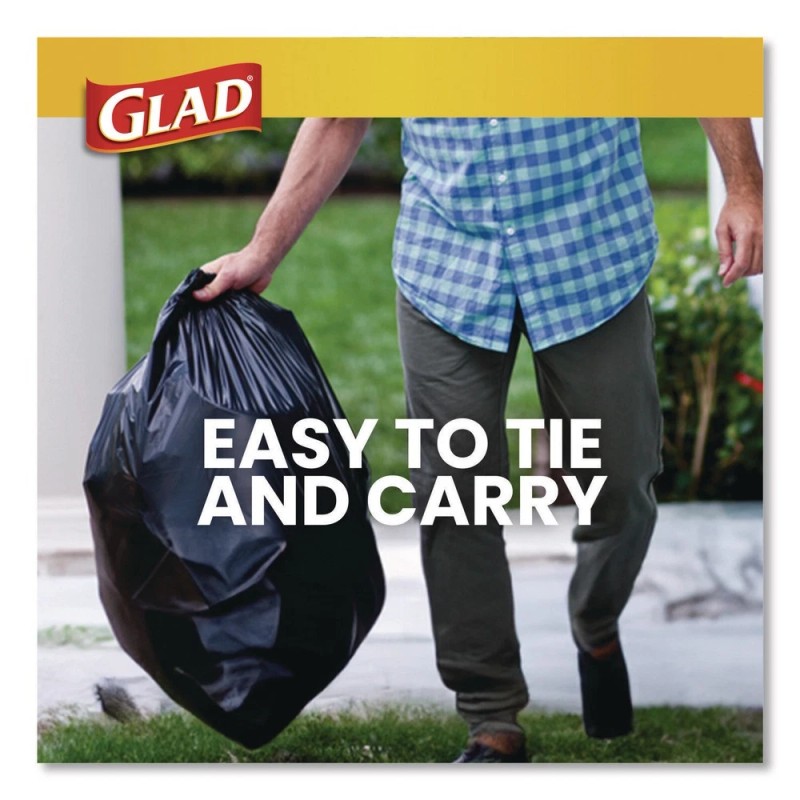 Glad 00079CT 30" x 33" 30-Gal 0.81 mil Trash Bags