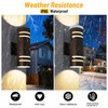 Tesjaso Modern Outdoor Wall Light with Dusk to Dawn Sensor,